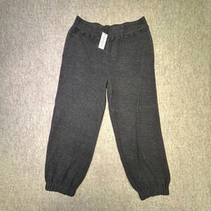 VELVET By Graham & Spencer Zuma Organic Fleece Sweatpants Gray Large NWT $178